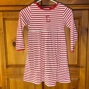Kelly’s Kids Red and White Striped Girls E Long Sleeve Dress